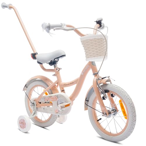 sun baby Mädchenfahrrad 14 Zoll Radgröße Flower Bike zur Auswahl, mit...