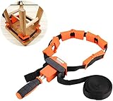 Bandspanner Spannklemme Bandzwinge Rahmenspanner Rahmen-Bandspanner mit 4 Spannbacken und 4-Meter-Nylonband Multifunktionsrahmen für die Holzbearbeitung