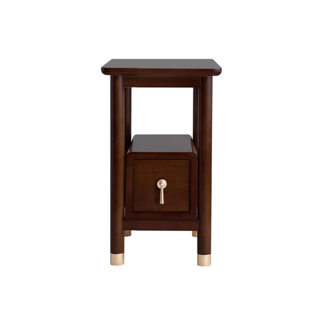 BHGFYXBS Bedside Cabinets Bedside Cabinet New Chinese Style Wood Storage Cabinet Living Room Bedroom Bedside Cabinet Multifunctional Storage Cabinet Storage Drawer Rack Bed Side T,size_name-S1-30cm