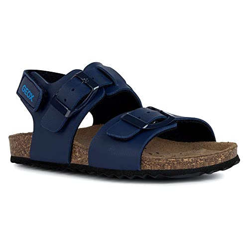Geox Garçon Ghita Boy D Sandale souple à double boucle réglable