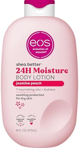 eos Shea Better 24H Moisture Body Lotion- Jasmine Peach, 16 fl oz