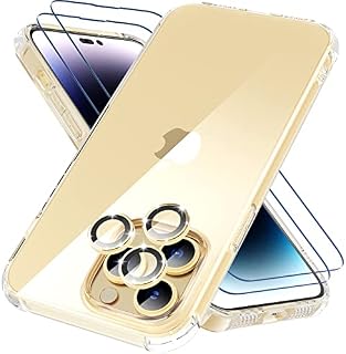 ULuck Case with Built in Camera Protector Compatible with iphone 13 Pro Max,Crystal Clear Anti-Scratch Case, Protect the Camera Lens, Precision Holes Phone Case Cover- 6.7inch