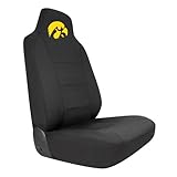 Pilot Alumni Group SC-924 Black Seat Cover with Logo (Collegiate Iowa Hawkeyes)