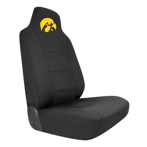 Pilot Alumni Group SC-924 Black Seat Cover with Logo (Collegiate Iowa Hawkeyes)