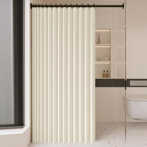 Rideau de porte pliant anti froid magnétique pour bloquer les courants d'air du balcon
