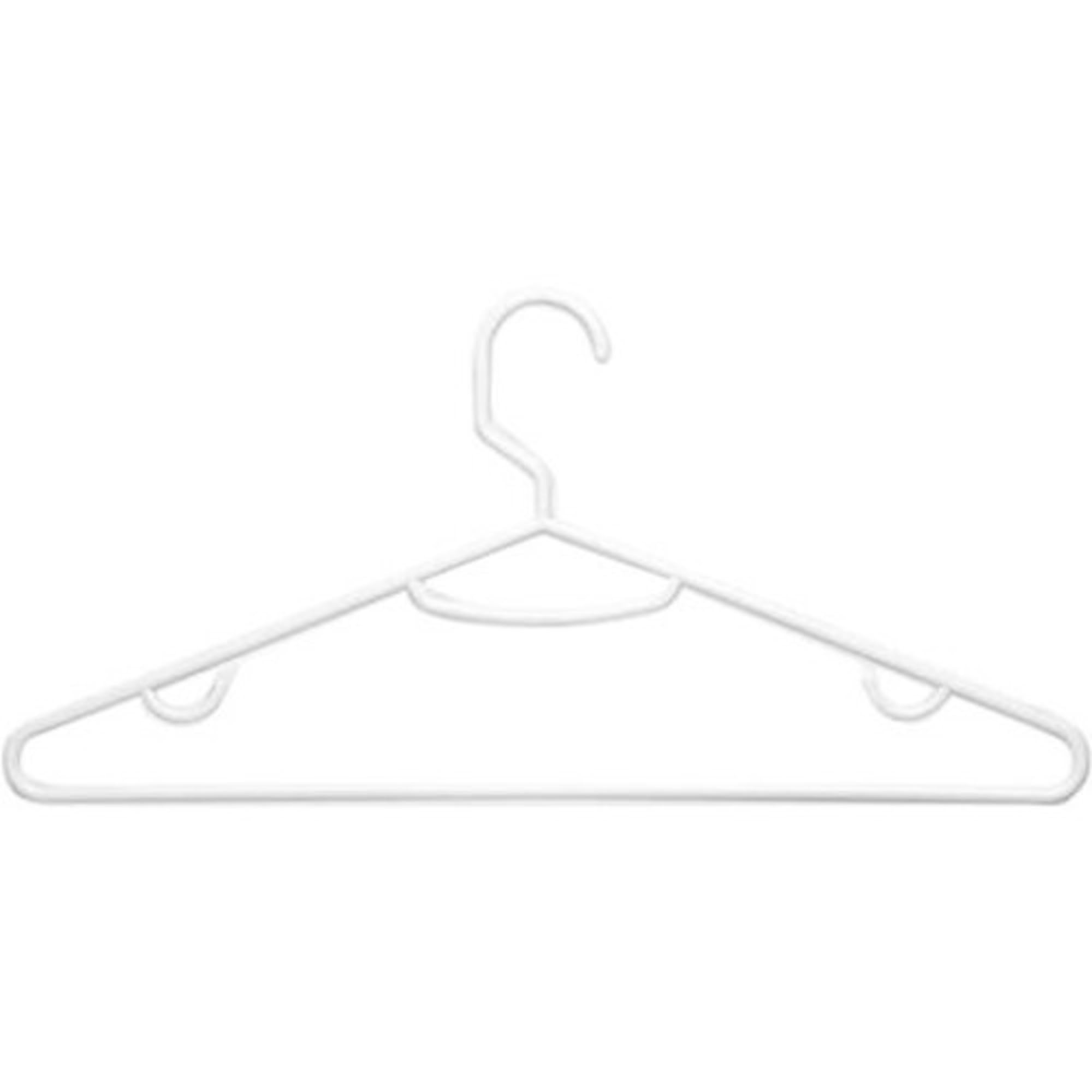 Amazon.com: Honey-Can-Do HNG-01523 White Plastic Hangers 15-ct