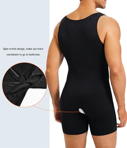 TAILONG Mens Bodysuit Shapewear for Tummy Control Gynecomastia Compression Shirts Full Body Shapewear Fajas Para Hombres4