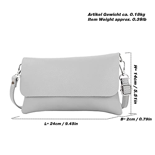 T226 - Italian leather clutch shoulder bag small4