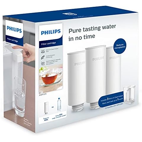 Philips Water - Micro X-Instant Water Filter cartridges, 3-Pack AWP225/31 Cover