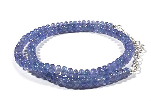 Perles tanzanite naturelle sans défaut fil 162 cts 5,5-7mm pour remplacer vos gemmes ternes