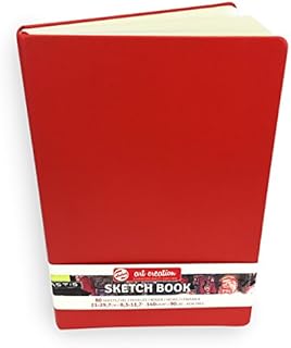 Royal Talens  Art Creation Hardback Sketchbook  80 Sheets  140gsm  21 x 29.7cm  Red Cover