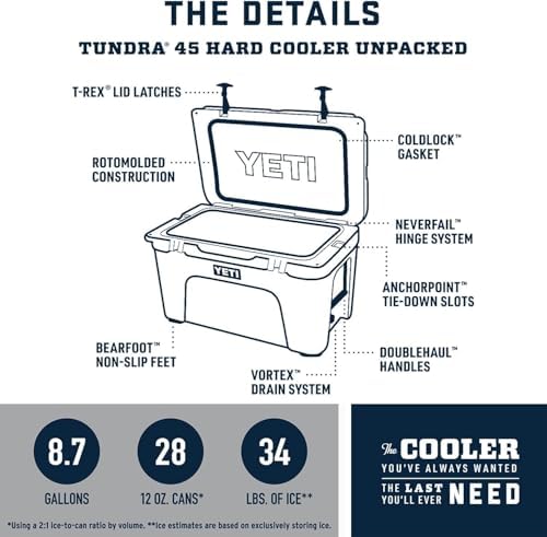 YETI Tundra 45 Cooler, Moon Dust