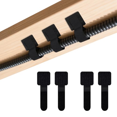 Nevoluxer Lot de 50 Organisateur de Câbles Polyvalents Attache Cable Adhésif Réutilisable pour Gestion des Câbles sous le Bureau Télévision Ordinateur Ethernet Salon Bureau