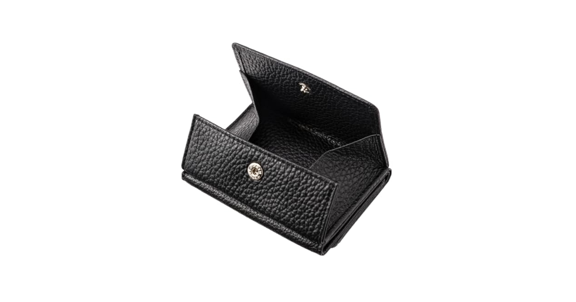 【ほりけ】ミニ財布 （ グレー × ブラック ）【受注生産】 PRADA 【並行輸入品】 三つ折り財布 ミニ財布 サフィアーノ