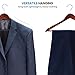 ZOBER Wooden Hangers - 20 Pack, Heavy Duty, Non Slip Wood Hangers for Coats, Jackets, Suits, & Pants - Clothes Hangers for Closet W/ Bar and Notches