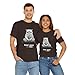 Lama Cat Inner Peace Loading T-Shirt Design | Grumpy Cat | Yoga Shirt | Men and Women | Sarcastic Mindfulness Gift | IPL-BW Dark Chocolate
