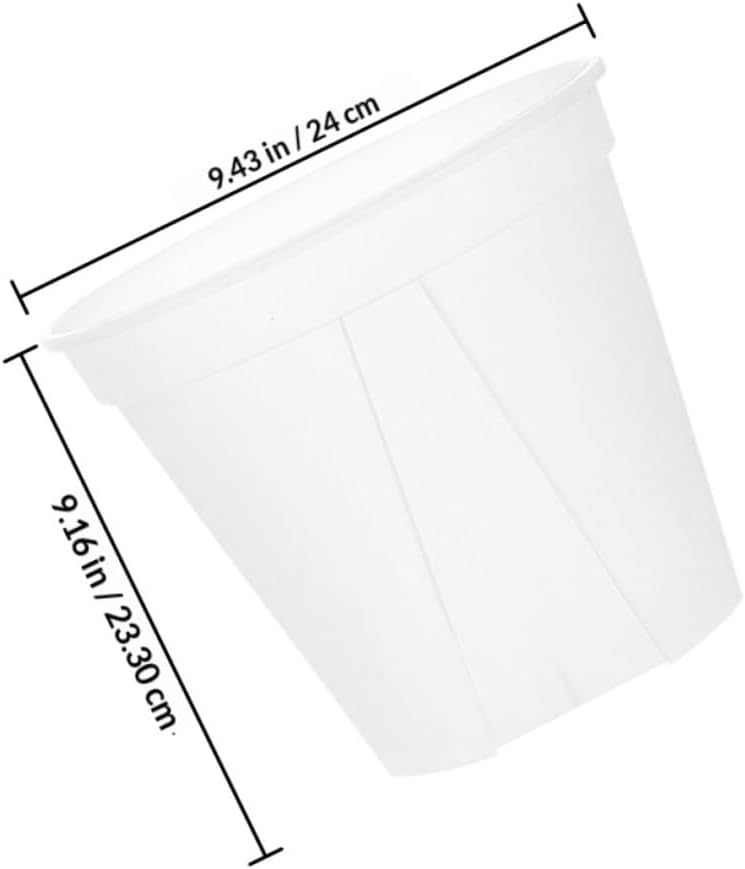 Root Control Nursery Pots 4pcs 24cm Round Plastic Containers with Drainage for Orchid and Flower Propagation Indoor Outdoor Gardening