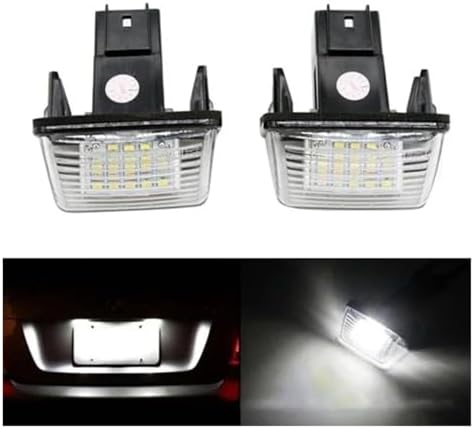 Mirror Indicator Light 1/2Pcs Car LED License Number Plate Light(1pc)