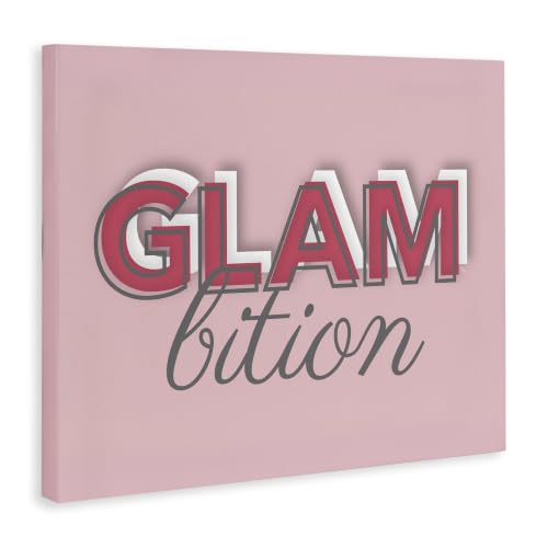 Image of 'Chic Glambition Typography Trendy Fashion Text'| Canvas Art