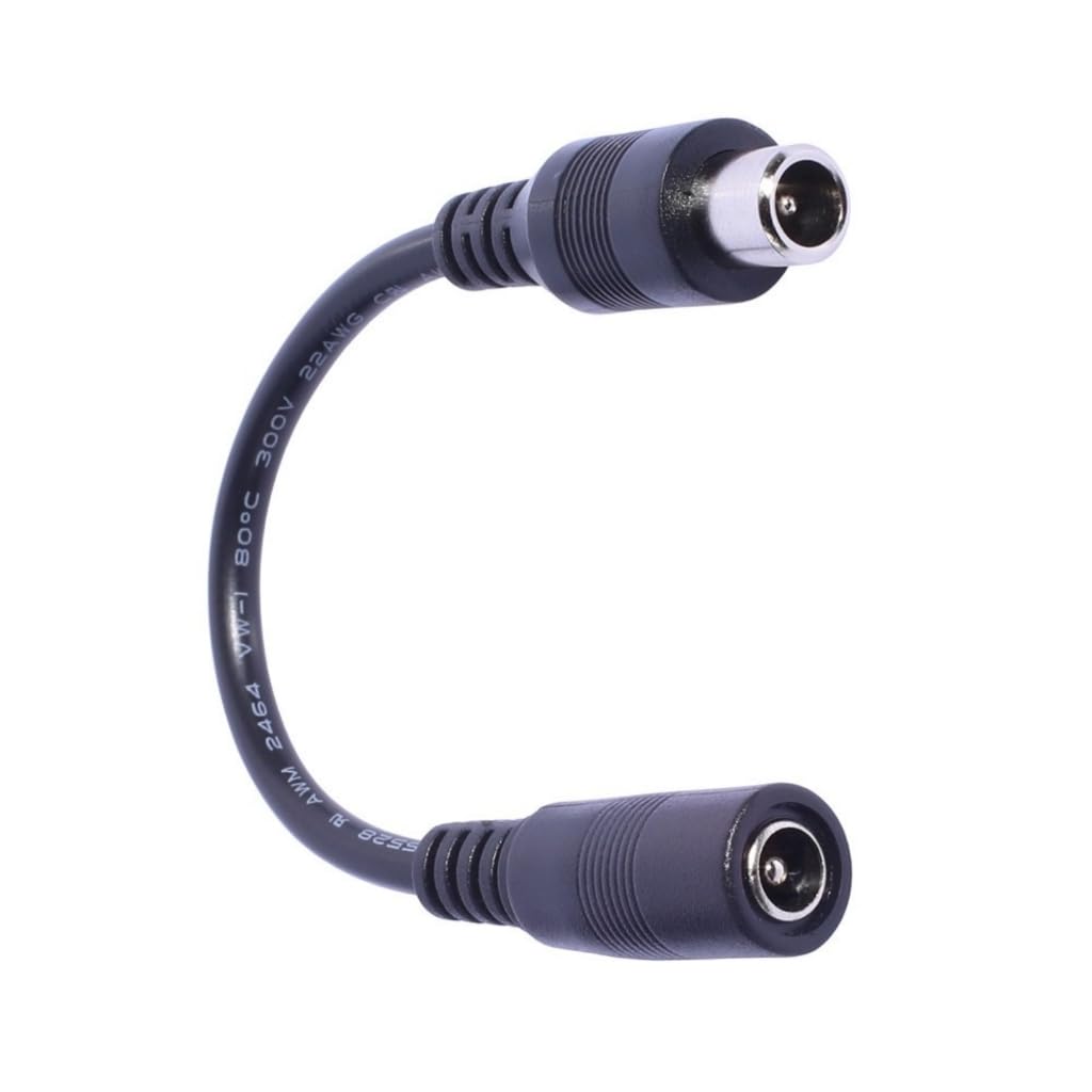Elnwnnkc 22AWG 5.5x2.1mm Female Adapter Cable Extender Line DC5521 Convert to Multiple Plugs for Electronics