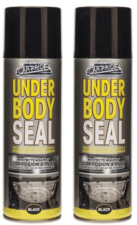 2PCS Underbody Seal Spray Long-Lasting Resilient Layer Easy And Direct Application Resist To Corrosion And Rust Multiple Uses 400ML