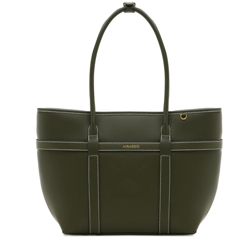 Image of Miraggio Julia 14 Inch Laptop Tote Bag For Women Office Use | Office Tote Bag With Padded Laptop Sleeve And Zipper Closure | Stylish Totes