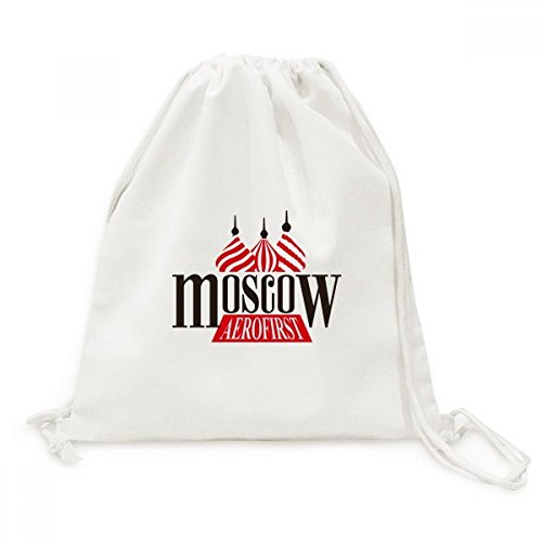 Toile drawstring backpack Moscou motif illustration pour voyage et vos sessions shopping