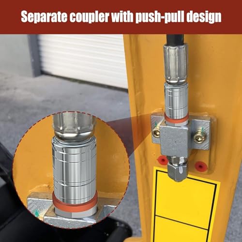 2 PCS Hydraulik Anschluss 1,27 cm (1/2 Zoll) Zug-Push-Typ Ersatz für JD Modelle 5720 5820 6010 6020 6110 6200 7130 7530 Autozubehör Teil# AL200979 AL170665 AL166181 AL119348 AL112951