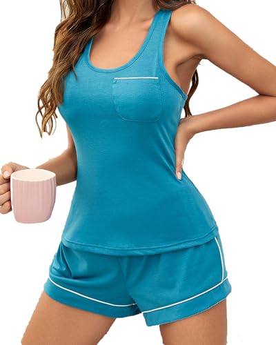 Ensemble de pyjama sexy femme vêtement de nuit 2 pièces fluide et léger