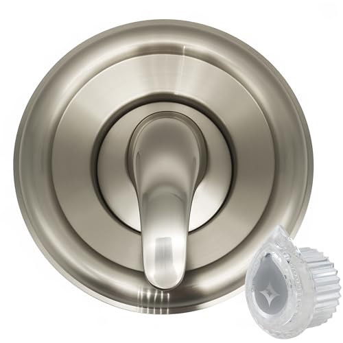 Universal Shower Trim Kit for Moen Single-Handle Shower Valves Brushed Nickel Compatible for Moentrol Series Replacement for Moen Shower Trim Kits 28951 28951 28961 89273 89275 and Danco 10002