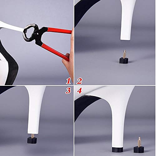 60Pcs High Heel Replacement Tips High Heel Shoe Repair Tips Stiletto Repair Heel Caps Kit Pin Taps Dowel Lifts Replacement Black 5 Sizes By Meiso #TOP1