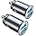 AINOPE 2 Pack Fast Mini Car Charger Adapter, 4.8A Metal Cigarette Lighter USB Car Charger Flush F...