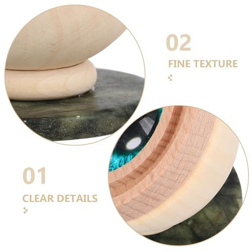 Difusor aromático eléctrico de madera OUNONA con base de jade miniatura 3