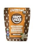 Happiness Foods™ Vanilla Cacao – Sprouted Organic Raw Pumpkin Seeds – High Protein, Certified USDA Organic, Non-GMO, Low Carb, Vegan, Gluten-Free, Mood Booster Snacks – 5 oz
