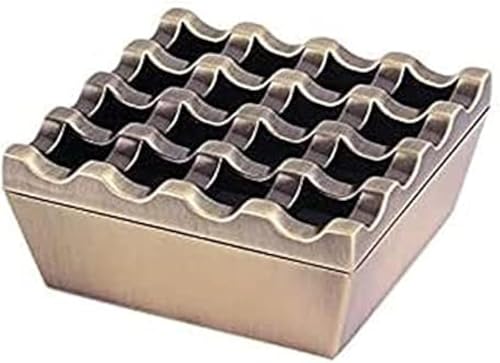 Cenicero De Metal para Cigarros Al Aire Libre - Ceniceros para Cigarrillos A Prueba De Viento Cenicero Grande De 16 Orificios Cenicero para Cigarrillos Al Aire Libre A Prueba De Viento Decoración