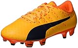  PUMA Unisex-Kinder EvoPower Vigor 3 FG Jr Fußballschuhe, Orange (Ultra Yellow-Peacoat-Orange Clown Fish 03), 37.5 EU