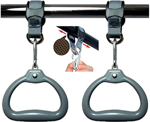 Amrta Gymnastics Bars For Home With Rings Set Pink, Adjustable Height Training Balance Kip Monkey Bar Folding Horizontal Gymnastic Equipment, For Kids Children Junior Toddler Baby Ages 3-10 #TOP4