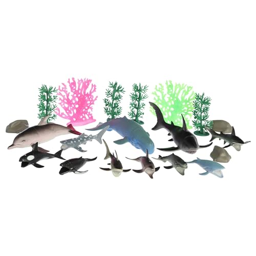 Aurora® Toys Timeless Habitat™ Ocean Animals Play Set Toy - Imaginative Play - Unplugged Play - Multicolor 6 Inches