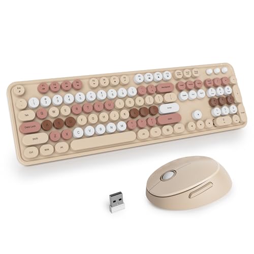 Récepteur USB pour combo clavier et souris sans fil de bureau marron multicolore