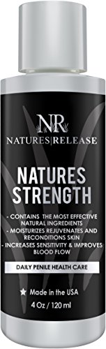 Natures Release Natures Strength 4.0 Oz - Natural Penile Health Cream - Best for Dry, red, Cracked or Peeling penile Skin and Chafing Relief - Increases penile Sensitivity