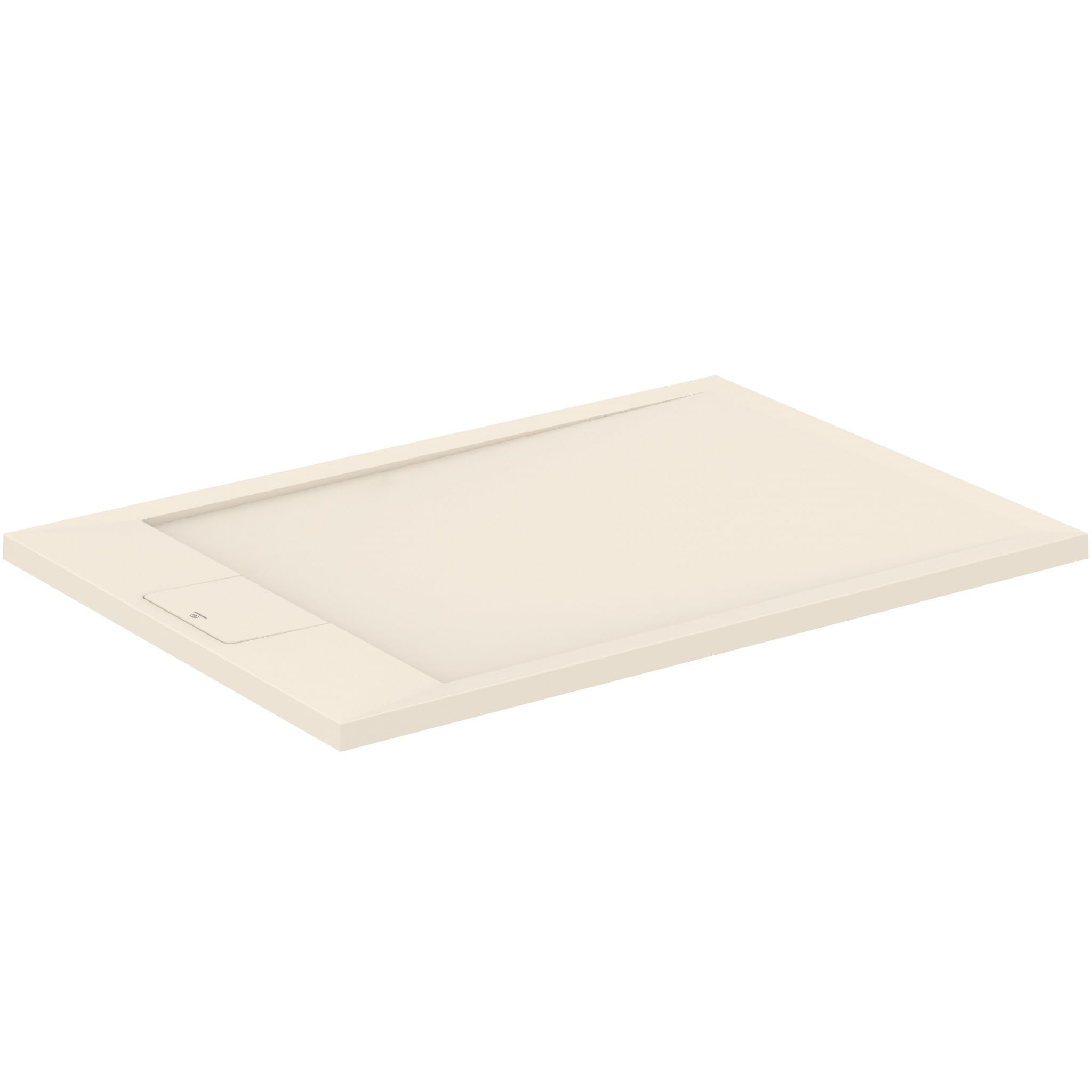Ideal Standard -Ultraflat S I.Life Receveur de Douche Ultraplat 3 cm d'Épaisseur, Résine, Rectangulaire, 100 x 70 cm, Finition Pierre Texturée, Naturellement Anti-Dérapant, Sable, T5240FT