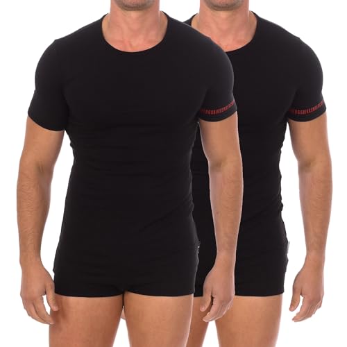 T-shirts mode homme Bikkembergs en coton bio contre l'inconfort