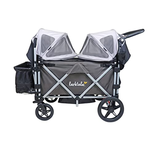 Larktale Caravan Stroller Wagon Canopy, Set of 2, Nightcliff Stone
