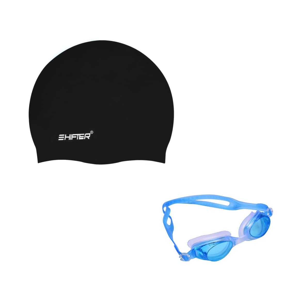 Swimming Goggle, Swimming Cap Combo KIT Set for Kids and Adults, Free Size, Premium Silicone ATICLIP Cap (Black) (B0BXP4T128) Amazon Price History, Amazon Price Tracker