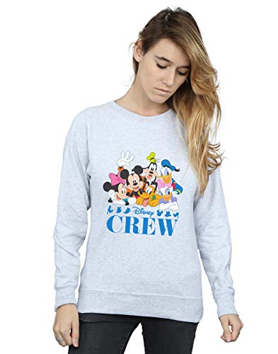 Disney Women's Mickey Mouse Disney Friends Sweatshirt Sport Grey Medium