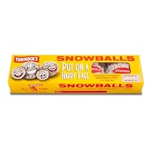 TUNNOCKS Snowballs - Coconut Covered Marshmallows 4 Pack 120g 4.2 oz