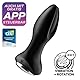 Satisfyer Rotator Plug 2 Connect App Bluetooth Analvibrator | Vibration & Rotierende Perlen | Sex-Spielzeug für Mann & Frau | Wasserdichter (IPX7) Buttplug | Analdildo-Stimulation | 12,5 cm | Schwarz
