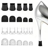 10 Pairs Heel Protectors for Grass, Non-Slip Heel Caps for High Heels, Anti-Noise Heel Covers for Grass Repairing Shoes Wedding Gravel Wetlands Outdoor Events Replacement (XXS, XS, S, M, L)