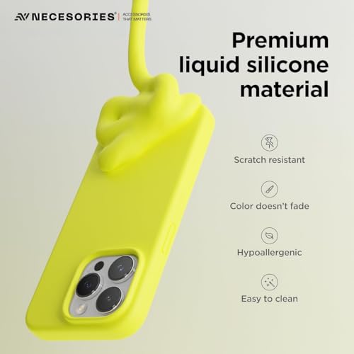 Image of Liquid Silicone Case Compatible for iPhone 13 Pro | Slim Back Cover | Soft Touch Bumper | Shockproof Drop Protection | Microfiber Cloth Inside | Sleek Solid Design