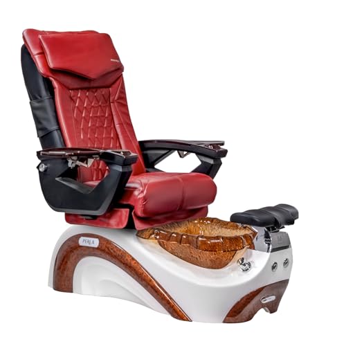 Perla 18 LX Shiatsulogic Pedicure Chair White Gold Tub w/Discharge